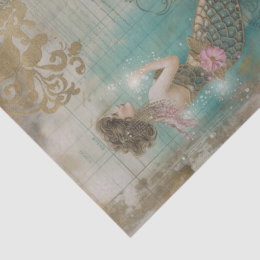 魔法の人魚の水中デコページ 薄葉紙 (詳細)