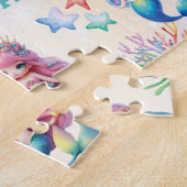 魔法の人魚の誕生日が海下 ジグソーパズル (側面)