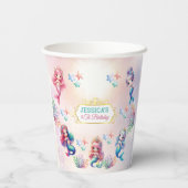 魔法の人魚の誕生日が海下 紙コップ (裏面)