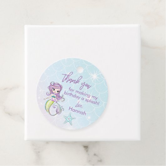 魔法の人魚の誕生日パーティーありがとう フェイバータグ (インサイチュ)