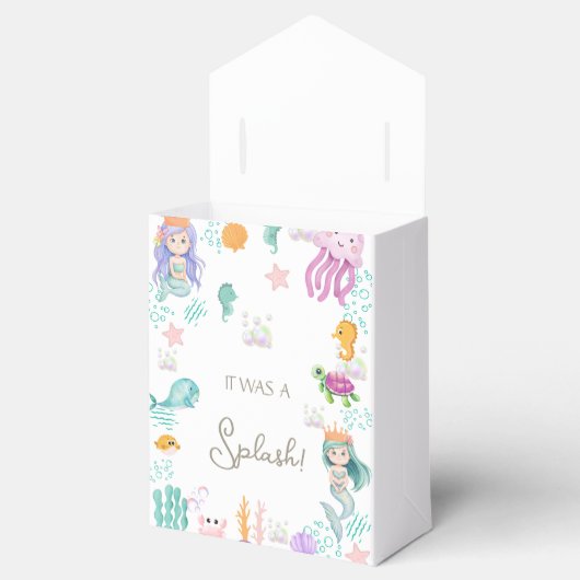 魔法の人魚の誕生日パーティーの贈り物と好意 フェイバーボックス (オープン)