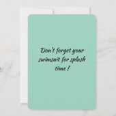 魔法の人魚の誕生日パーティーへの招待状｜誕生日 招待状 (裏面)