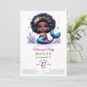 魔法の人魚の誕生日パーティー 招待状 (スタンド正面)