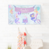 魔法の人魚の誕生日パーティー 横断幕 (インサイチュ)