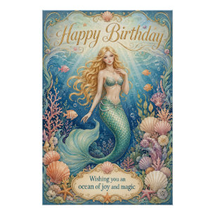 魔法の人魚の誕生日~波の下の世界 ポスター