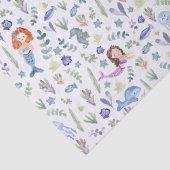 魔法の人魚モダンの水色 薄葉紙 (詳細)