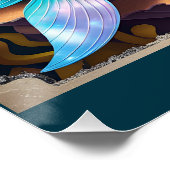 魔法の人魚姫の女王の水中アート ポスター (コーナー)