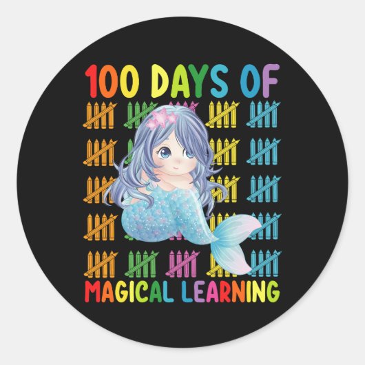 魔法の人魚学学校の100日 ラウンドシール (正面)