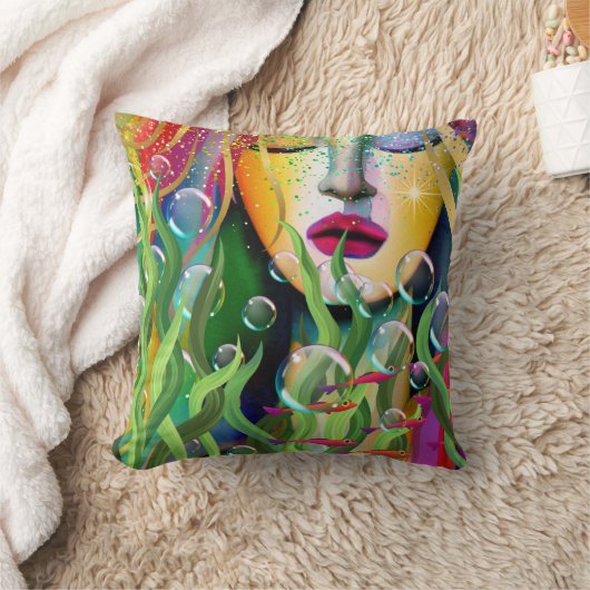 魔法の人魚 クッション (ブランケット)