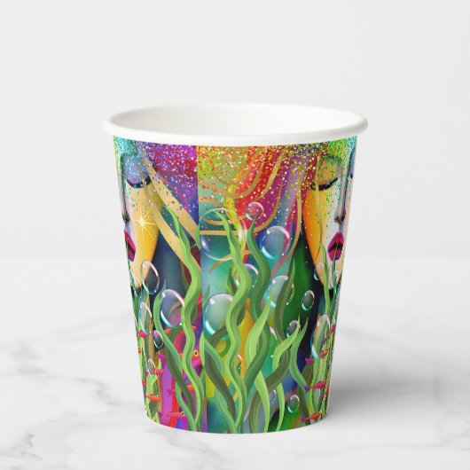 魔法の人魚 紙コップ (裏面)