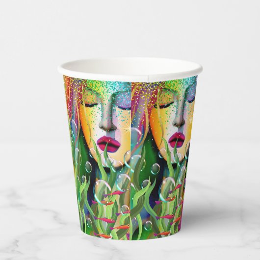 魔法の人魚 紙コップ (右)