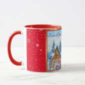 魔法の休日の冬の風景カスタマイズ マグカップ (左)