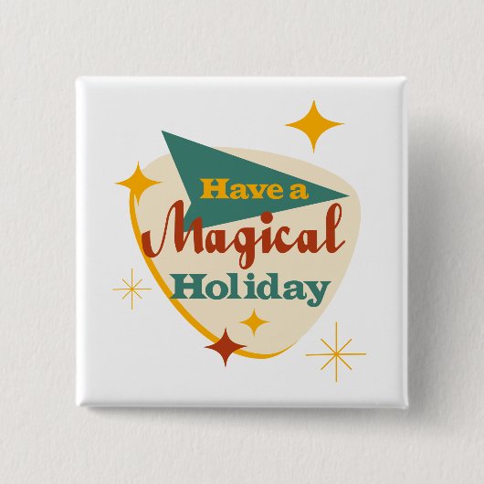 魔法の休日を過ごす 缶バッジ (正面)