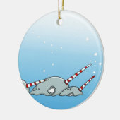 魔法の休日Narwals セラミックオーナメント (左)