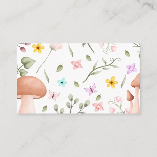 魔法の何あなたの妖精の名前誕生日ゲーム エンクロージャーカード (裏面)