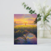 魔法の光を受け入れる木 ポストカード (スタンド正面)