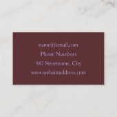 魔法の光沢のある抽象芸術カラフルフラクタルの自己名 名刺 (裏面)