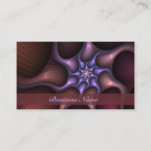 魔法の光沢のある抽象芸術カラフルフラクタルの自己名 名刺 (正面)