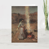 魔法の円、J.W. Waterhouse 1886年 カード (正面)