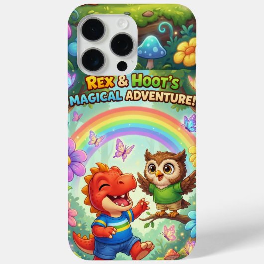 魔法の冒険 ファンタジー レインボー Case-Mate iPhoneケース (裏面)