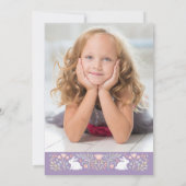 魔法の写真ユニコーン誕生日パーティー 招待状 (裏面)