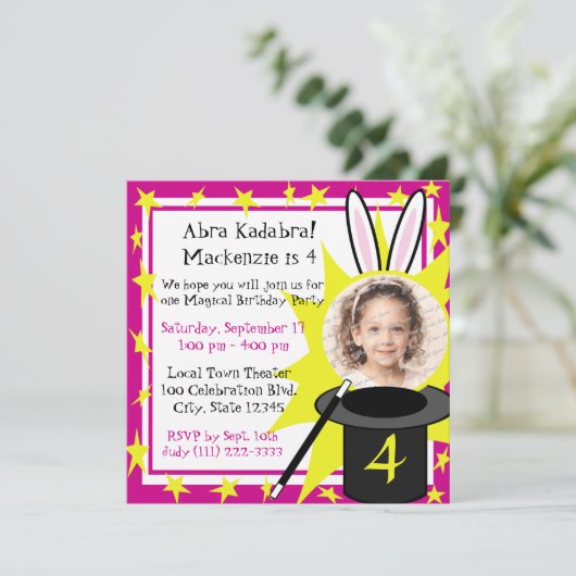 魔法の写真 招待状 (スタンド正面)