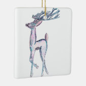 魔法の冬のトナカイ セラミックオーナメント (右)