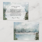 魔法の冬のハネムーンウィークエンクロージャカード エンクロージャーカード (正面/裏面)