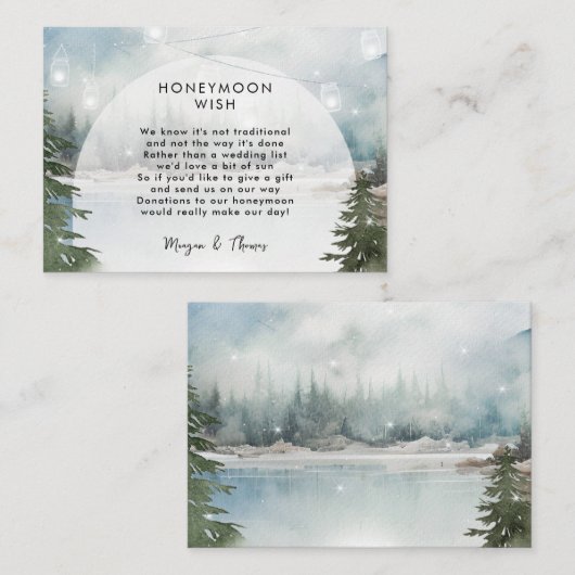 魔法の冬のハネムーンウィークエンクロージャカード エンクロージャーカード (正面/裏面)