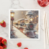 魔法の冬のワンダーランドのクリスマストレイン (インサイチュ)