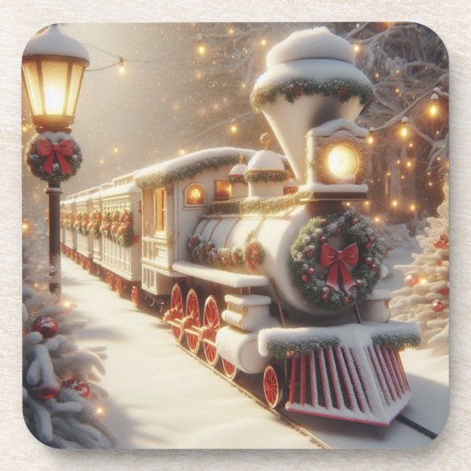 魔法の冬のワンダーランド クリスマストレイン コースター (正面)