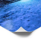 魔法の冬の夜、星空と満月 ポスター (コーナー)