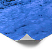 魔法の冬の夜、星空と満月 ポスター (角)