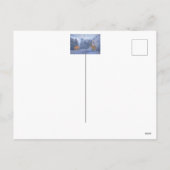 魔法の冬の森と鹿、クリスマスの休暇 シーズンポストカード (裏面)