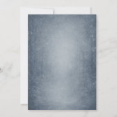 魔法の冬の森の妖精の光 ウェディング 招待状 (裏面)