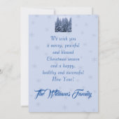 魔法の冬の森 – カスタムクリスマスカード (裏面)