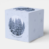 魔法の冬の森 – クリスマスパーティー フェイバーボックス (裏面サイド)