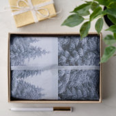 魔法の冬の森 – 青、 薄葉紙 (ギフト)