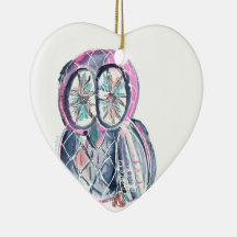 魔法の冬の水色フクロウ