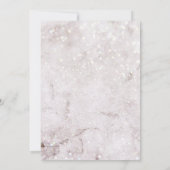 魔法の冬の結婚式のクリスマス 招待状 (裏面)