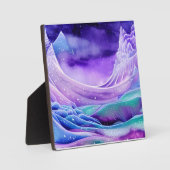 魔法の凍っていアイスシーズテーブルトップアート フォトプラーク (正面)