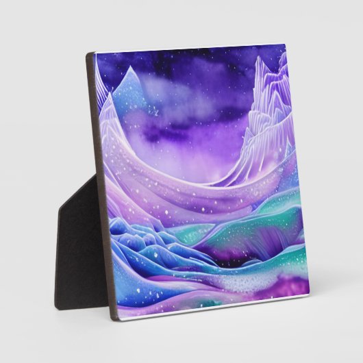 魔法の凍っていアイスシーズテーブルトップアート フォトプラーク (正面)