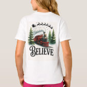 魔法の列車を信じて ホリデーグッズ Tシャツ (裏面)