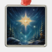 魔法の北スタークリスマスオーナメント メタルオーナメント (正面)