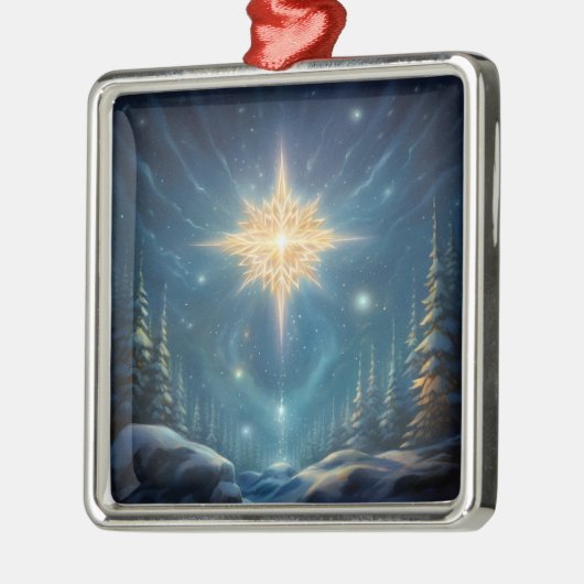 魔法の北スタークリスマスオーナメント メタルオーナメント (左)