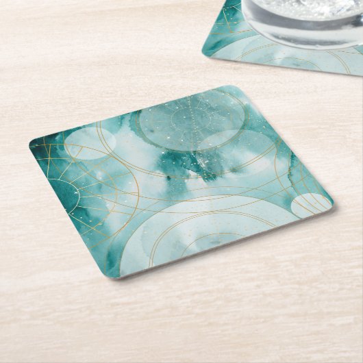 魔法の卒業生2世 スクエアペーパーコースター (アングル)