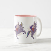 魔法の友人 |ユニコーン、アルパカ、子猫、スロース ツートーンマグカップ (正面右)