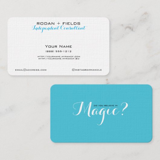 魔法の名刺で信じて下さい 名刺 (正面/裏面)