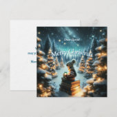 魔法の四角いクリスマス・ポストカード シーズンカード (正面/裏面)