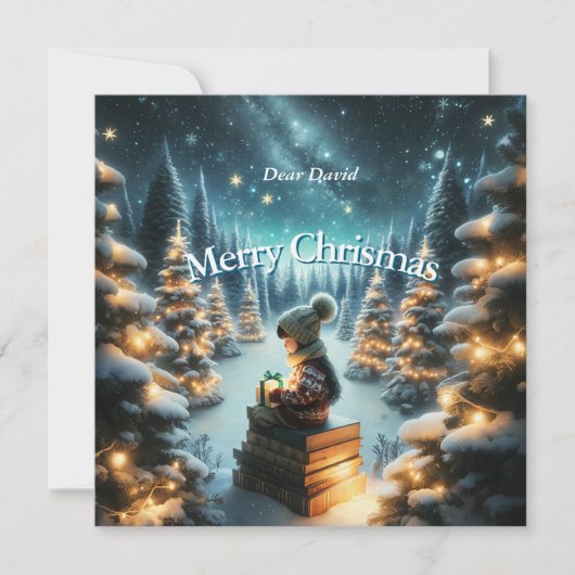 魔法の四角いクリスマス・ポストカード シーズンカード (正面)